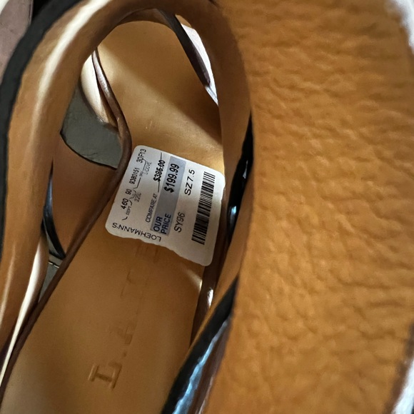 NEW L.A.M.B. Strappy suede platform wedge - Picture 8 of 8